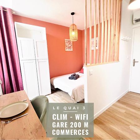 Le Quai 3 - Studio Neuf Lumineux Calme - Clim - Wifi - Gare A 200M Agen Dış mekan fotoğraf